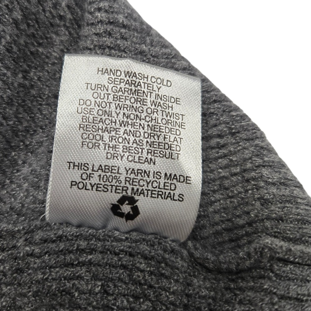 Sage‎ + Stone Women Charcoal Grey Waffle Knit Cropped Cargo Pocket Sweater S - Picture 8 of 8